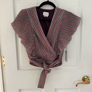 Saylor Shimmery Blouse Size Small With Tags (Can be worn with or without strap)